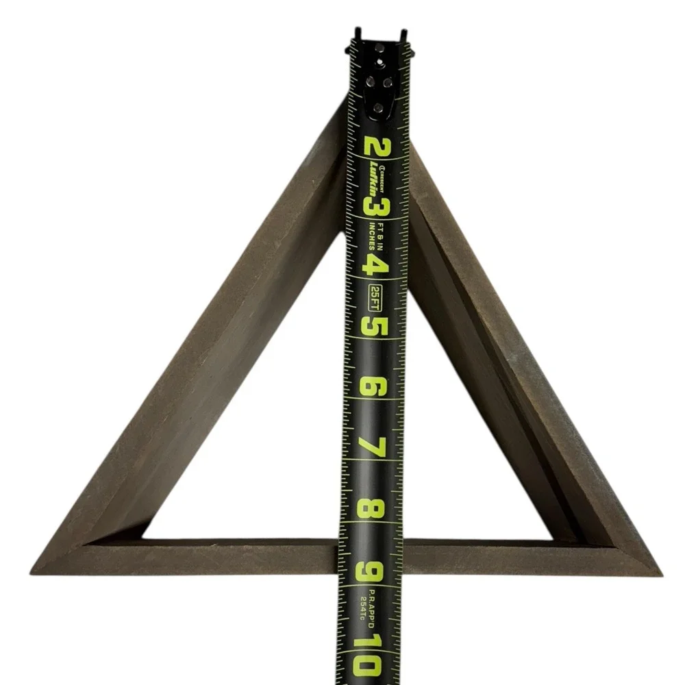 Hobby Lobby Triangle Floating Wall Shelf Decor Display‎ Modern Geometric Gray